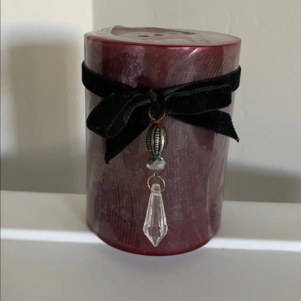 Pier 1 New Burgundy 4” Candle
